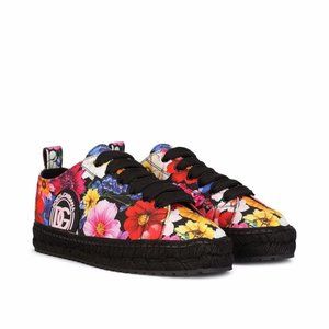 DOLCE&GABBANA DG Floral Low-Top Sneakers